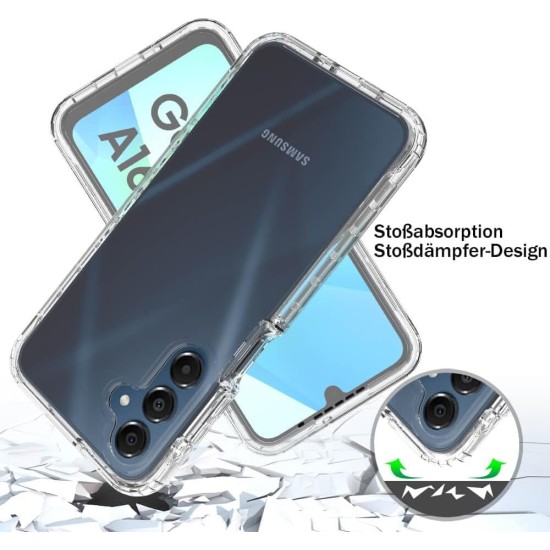Husa 360 compatibila cu Samsung Galaxy A16 - V2 Transparent fata si spate Husa 360 compatibila cu Samsung Galaxy A16 - V2 Transparent fata si spate