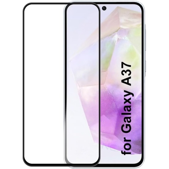 Folie sticla compatibila cu Samsung Galaxy A37 - Contur negru ALC