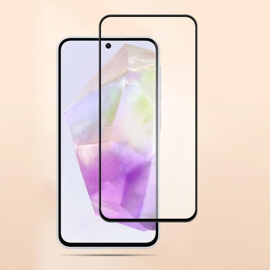 Folie sticla compatibila cu Samsung Galaxy A37 - Contur negru ALC