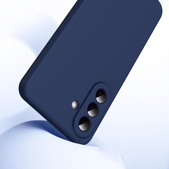 Husa Soft Touch, slim, ALC Mobile, anti soc, compatibila cu Samsung Galaxy A57, Albastru Inchis Tpu