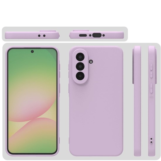 Husa Soft Touch, slim, ALC Mobile, anti soc, compatibila cu Samsung Galaxy A57, Lila Tpu