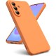 Husa Soft Touch, slim, ALC Mobile, anti soc, compatibila cu Samsung Galaxy A37, Portocaliu Tpu