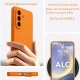 Husa Soft Touch, slim, ALC Mobile, anti soc, compatibila cu Samsung Galaxy A37, Portocaliu Tpu