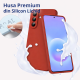 Husa Soft Touch, slim, ALC Mobile, anti soc, compatibila cu Samsung Galaxy A37, Rosu Tpu
