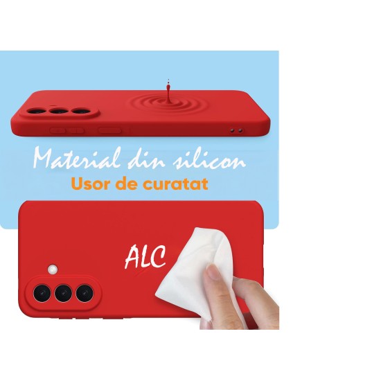 Husa Soft Touch, slim, ALC Mobile, anti soc, compatibila cu Samsung Galaxy A37, Rosu Tpu