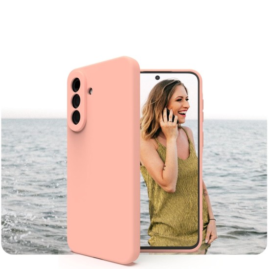 Husa Soft Touch, slim, ALC Mobile, anti soc, compatibila cu Samsung Galaxy A37, Roz Tpu