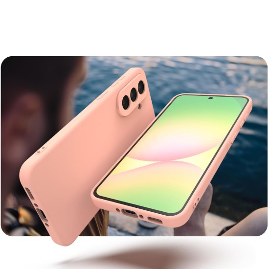 Husa Soft Touch, slim, ALC Mobile, anti soc, compatibila cu Samsung Galaxy A37, Roz Tpu