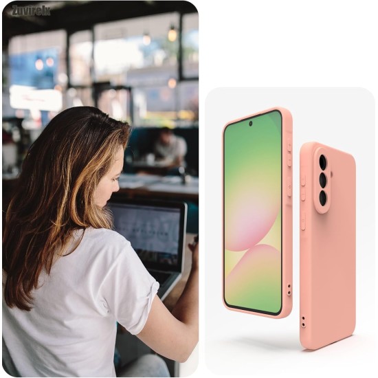 Husa Soft Touch, slim, ALC Mobile, anti soc, compatibila cu Samsung Galaxy A37, Roz Tpu