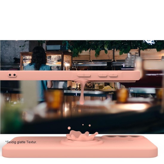 Husa Soft Touch, slim, ALC Mobile, anti soc, compatibila cu Samsung Galaxy A37, Roz Tpu