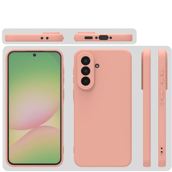 Husa Soft Touch, slim, ALC Mobile, anti soc, compatibila cu Samsung Galaxy A37, Roz Tpu