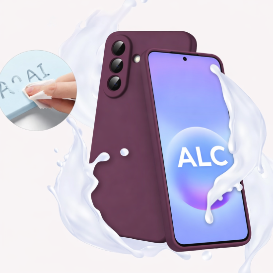 Husa Soft Touch, slim, ALC Mobile, anti soc, compatibila cu Samsung Galaxy A37, Visiniu Tpu