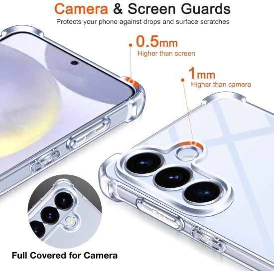 Husa Anti soc, transparenta compatibila cu Samsung Galaxy S26 Plus