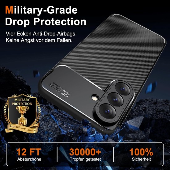 Husa Alc Mobile auto focus carbon compatibila cu Samsung Galaxy S26 Plus Husa Alc Mobile auto focus carbon compatibila cu Samsung Galaxy S26 Plus