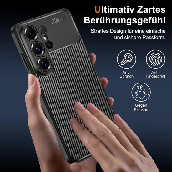 Husa Alc Mobile auto focus carbon compatibila cu Samsung Galaxy S26 Ultra