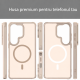 Husa Matte MagSafe pentru Samsung Galaxy S26 Ultra, protectie completa, contur Bej