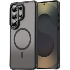 Husa Matte MagSafe pentru Samsung Galaxy S26 Ultra, protectie completa, contur Negru Husa Matte MagSafe pentru Samsung Galaxy S26 Ultra, protectie completa, contur Negru