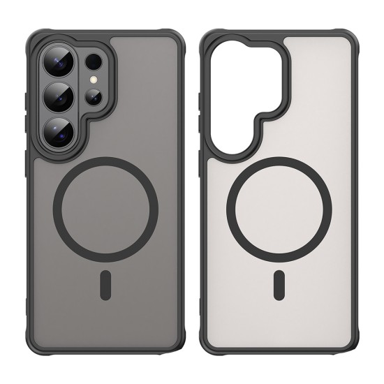 Husa Matte MagSafe pentru Samsung Galaxy S26 Ultra, protectie completa, contur Negru