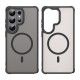Husa Matte MagSafe pentru Samsung Galaxy S26 Ultra, protectie completa, contur Negru