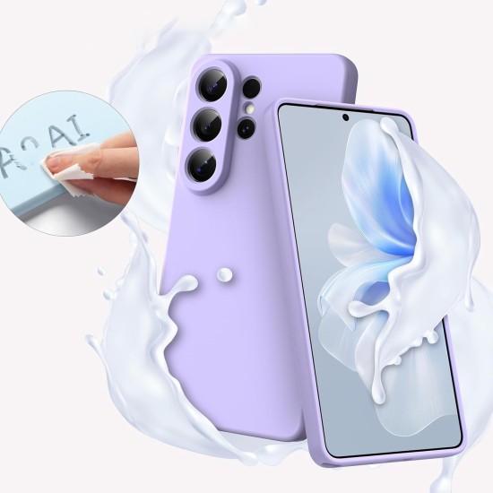 Husa Soft Touch, slim, ALC Mobile, anti soc, compatibila cu Samsung Galaxy S26 Ultra, Lila Tpu