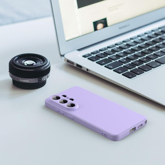 Husa Soft Touch, slim, ALC Mobile, anti soc, compatibila cu Samsung Galaxy S26 Ultra, Lila Tpu