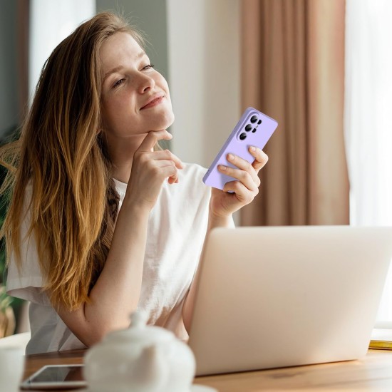 Husa Soft Touch, slim, ALC Mobile, anti soc, compatibila cu Samsung Galaxy S26 Ultra, Lila Tpu