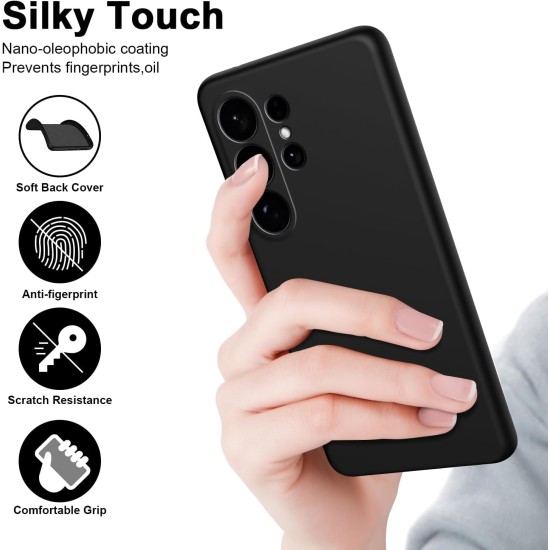Husa Soft Touch, slim, ALC Mobile, anti soc, compatibila cu Samsung Galaxy S26 Ultra, Negru Tpu