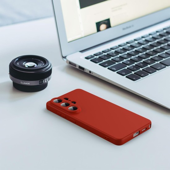 Husa Soft Touch, slim, ALC Mobile, anti soc, compatibila cu Samsung Galaxy S26 Ultra, Rosu Tpu