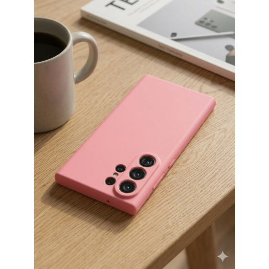 Husa Soft Touch Slim ALC Mobile, TPU, Anti-Soc, Protectie Camera, Compatibila cu Samsung Galaxy S26 Ultra, Roz Coral