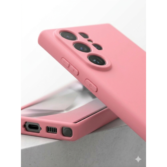 Husa Soft Touch Slim ALC Mobile, TPU, Anti-Soc, Protectie Camera, Compatibila cu Samsung Galaxy S26 Ultra, Roz Coral