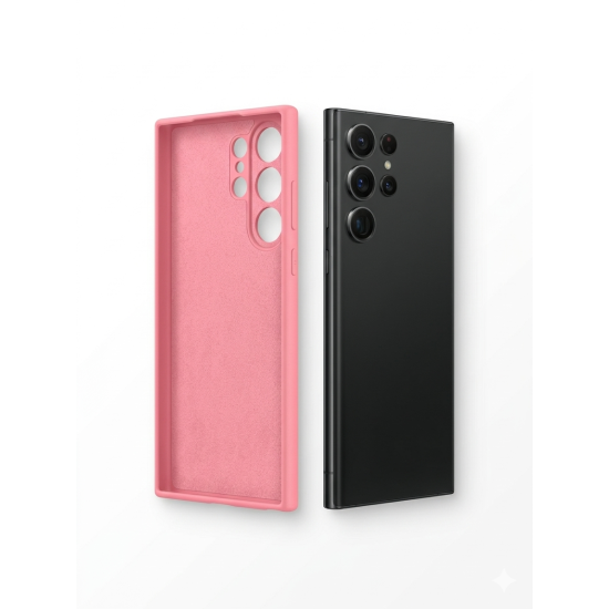 Husa Soft Touch Slim ALC Mobile, TPU, Anti-Soc, Protectie Camera, Compatibila cu Samsung Galaxy S26 Ultra, Roz Coral