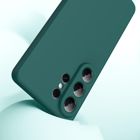 Husa Soft Touch, slim, ALC Mobile, anti soc, compatibila cu Samsung Galaxy S26 Ultra, Verde Inchis Tpu