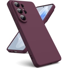 Husa Soft Touch Slim ALC Mobile, TPU, Anti-Soc, Protectie Camera, Compatibila cu Samsung Galaxy S26 Ultra, Visiniu