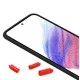 Husa hibrid ALC compatibila cu Samsung Galaxy A72, husa de protectie rezistenta la zgarieturi, rezistenta la socuri, cadru TPU negru cu capac dur usor transparent pe spate Husa hibrid ALC compatibila cu Samsung Galaxy A72, husa de protectie rezistenta la zgarieturi, rezistenta la socuri, cadru TPU negru cu capac dur usor transparent pe spate