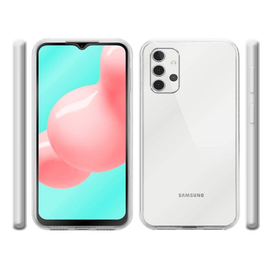 Husa 360 compatibila cu Samsung Galaxy A32 4G -  V2 Transparent fata+spate
