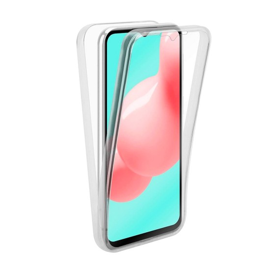 Husa 360 compatibila cu Samsung Galaxy A32 4G -  V2 Transparent fata+spate