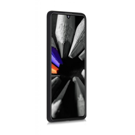 Husa silicon soft-touch compatibila cu Samsung Galaxy A41, Negru