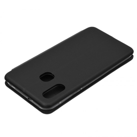 Husa Flip cover magnetic compatibila cu Samsung Galaxy M11, Negru