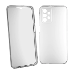 Husa 360 compatibila cu Samsung Galaxy A72 4G / 5G V2 Transparent fata+spate Husa 360 compatibila cu Samsung Galaxy A72 4G / 5G V2 Transparent fata+spate