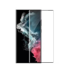 Folie sticla compatibila cu Samsung Galaxy S23 Ultra- Contur negru