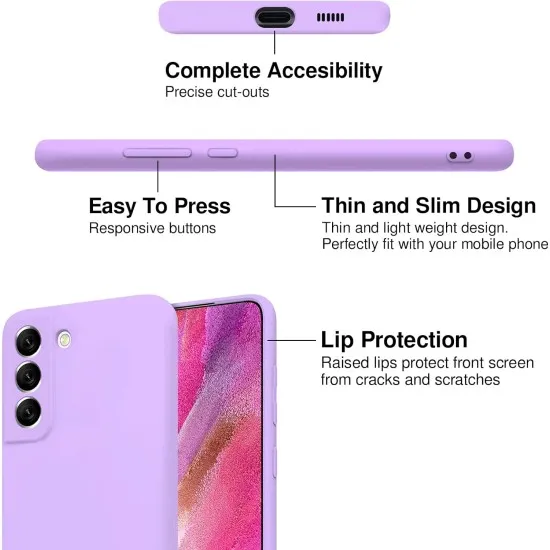Husa Soft Touch, slim, ALC Mobile, anti soc, compatibila cu Samsung Galaxy S21, Lila Tpu Husa Soft Touch, slim, ALC Mobile, anti soc, compatibila cu Samsung Galaxy S21, Lila Tpu