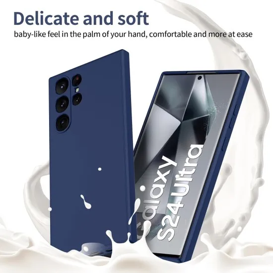 Husa Soft Touch, slim, ALC Mobile, anti soc, compatibila cu Samsung Galaxy S24 Ultra, Albastru inchis Tpu Husa Soft Touch, slim, ALC Mobile, anti soc, compatibila cu Samsung Galaxy S24 Ultra, Albastru inchis Tpu