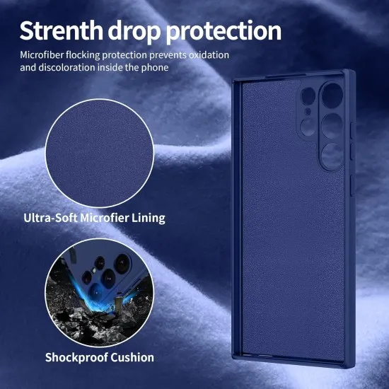 Husa Soft Touch, slim, ALC Mobile, anti soc, compatibila cu Samsung Galaxy S24 Ultra, Albastru inchis Tpu Husa Soft Touch, slim, ALC Mobile, anti soc, compatibila cu Samsung Galaxy S24 Ultra, Albastru inchis Tpu