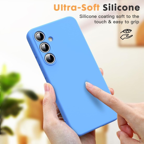 Husa Soft Touch, slim, ALC Mobile, anti soc, compatibila cu Samsung Galaxy S24 Fe, Albastru Tpu Husa Soft Touch, slim, ALC Mobile, anti soc, compatibila cu Samsung Galaxy S24 Fe, Albastru Tpu