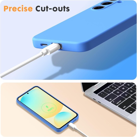 Husa Soft Touch, slim, ALC Mobile, anti soc, compatibila cu Samsung Galaxy S24 Fe, Albastru Tpu Husa Soft Touch, slim, ALC Mobile, anti soc, compatibila cu Samsung Galaxy S24 Fe, Albastru Tpu