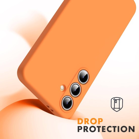 Husa Soft Touch, slim, ALC Mobile, anti soc, compatibila cu Samsung Galaxy S24 Fe, Portocaliu Tpu Husa Soft Touch, slim, ALC Mobile, anti soc, compatibila cu Samsung Galaxy S24 Fe, Portocaliu Tpu