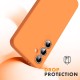 Husa Soft Touch, slim, ALC Mobile, anti soc, compatibila cu Samsung Galaxy S24 Fe, Portocaliu Tpu Husa Soft Touch, slim, ALC Mobile, anti soc, compatibila cu Samsung Galaxy S24 Fe, Portocaliu Tpu