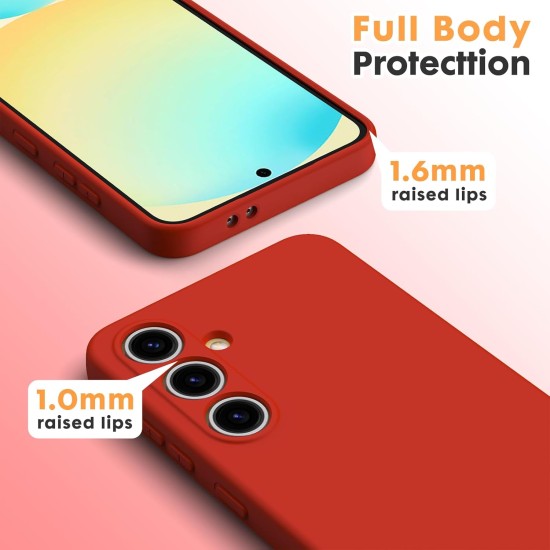 Husa Soft Touch, slim, ALC Mobile, anti soc, compatibila cu Samsung Galaxy S24 Fe, Rosu Tpu Husa Soft Touch, slim, ALC Mobile, anti soc, compatibila cu Samsung Galaxy S24 Fe, Rosu Tpu