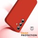 Husa Soft Touch, slim, ALC Mobile, anti soc, compatibila cu Samsung Galaxy S24 Fe, Rosu Tpu Husa Soft Touch, slim, ALC Mobile, anti soc, compatibila cu Samsung Galaxy S24 Fe, Rosu Tpu