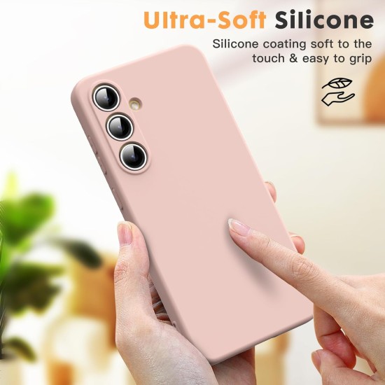 Husa Soft Touch, slim, ALC Mobile, anti soc, compatibila cu Samsung Galaxy S24 Fe, Roz Pudra Tpu Husa Soft Touch, slim, ALC Mobile, anti soc, compatibila cu Samsung Galaxy S24 Fe, Roz Pudra Tpu