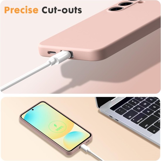 Husa Soft Touch, slim, ALC Mobile, anti soc, compatibila cu Samsung Galaxy S24 Fe, Roz Pudra Tpu Husa Soft Touch, slim, ALC Mobile, anti soc, compatibila cu Samsung Galaxy S24 Fe, Roz Pudra Tpu